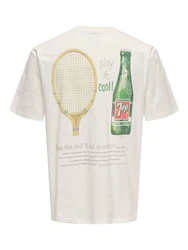 ONLY & SONS T-Shirt Weiß/Creme