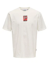 ONLY & SONS T-Shirt Weiß/Creme