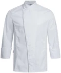 GREIFF Kochjacke 5544 GASTRO Regular Fit Grau/Weiß/Hellblau