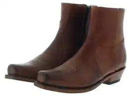 7826 58 SAM Braun Westernstiefelette Herren Lederestiefelette