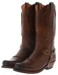 3434 58 SAM Braun Cowboystiefel Rahmengenhter Unisex Westernstiefel
