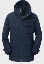 Schöffel Langjacke Down Parka Ridgeland Dunkelblau/Blau