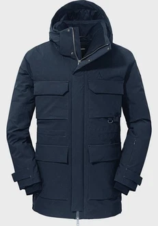 Schöffel Langjacke Down Parka Ridgeland Dunkelblau/Blau