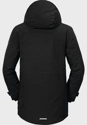 Schöffel Langjacke Down Parka Ridgeland Schwarz/Gelb