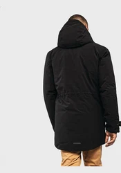 Schöffel Langjacke Down Parka Ridgeland Schwarz/Gelb