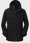 Schöffel Langjacke Down Parka Ridgeland Schwarz/Gelb