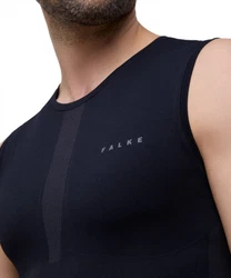 FALKE Tanktop Warm thermoregulierend Schwarz/Dunkelblau/Hellblau/Rot