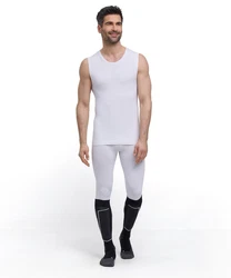 FALKE Tanktop Warm thermoregulierend Weiß/Creme/Rot/Dunkelblau/Braun