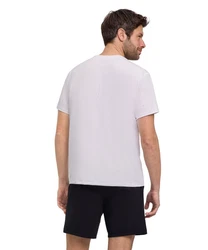 FALKE T-Shirt für alle Workouts geeignet Weiß/Grau/Dunkelblau