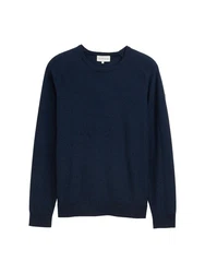 TOM TAILOR Strickpullover Dunkelblau/Hellblau/Blau