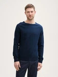 TOM TAILOR Strickpullover Dunkelblau/Hellblau/Blau