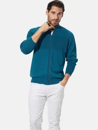 Strickjacke ALEDOR mit Strukturstrick-Partien