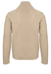 BOSS GREEN Strickpullover K_Seamless Tech_QZ grün