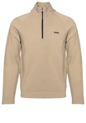BOSS GREEN Strickpullover K_Seamless Tech_QZ grün
