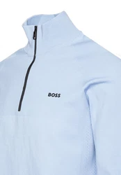 BOSS GREEN Strickpullover K_Seamless Tech_QZ grün