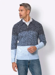Sieh an! Strickpullover Polopullover