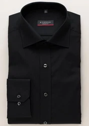 Eterna Businesshemd Schwarz/Dunkelrot/Braun