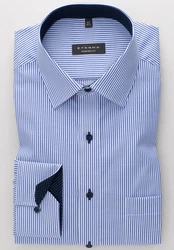 Eterna Langarmhemd Comfort Fit Hemd (8992 E15P) blau/wei (8992-16-E15P)