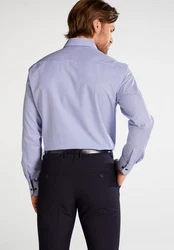 Eterna Langarmhemd Comfort Fit Hemd (8992 E15P) blau/wei (8992-16-E15P)