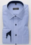 Eterna Langarmhemd Comfort Fit Hemd (8992 E15P) blau/wei (8992-16-E15P)