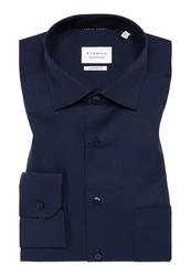 Eterna Businesshemd Comfort Fit Kentkragen Dunkelblau/Hellblau/Blau