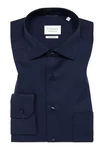 Eterna Businesshemd Comfort Fit Kentkragen Dunkelblau/Hellblau/Blau