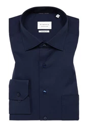Eterna Businesshemd Comfort Fit Kentkragen Dunkelblau/Hellblau/Blau