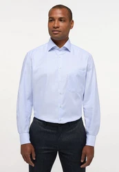 Eterna Langarmhemd COMFORT FIT Hellblau/Blau