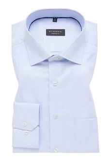 Eterna Langarmhemd COMFORT FIT Hellblau/Blau Eterna Langarmhemd COMFORT FIT Hellblau/Blau