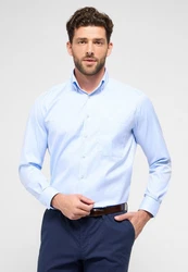 Eterna Businesshemd Comfort Fit Button-Down-Kragen Hellblau/Pastell
