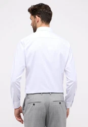 Eterna Businesshemd Modern Fit Button-Down-Kragen Weiß/Dunkelrot/Rot/Braun
