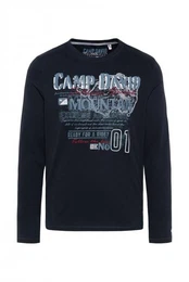 Longsleeve mit Used Print und Stickereien