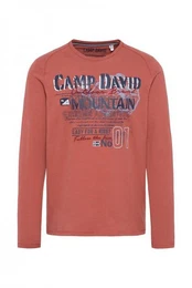 Longsleeve mit Used Print und Stickereien