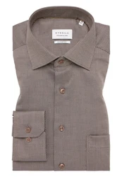Eterna Businesshemd Comfort Fit Kentkragen beige/braun (1178 E19K)