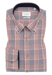 Eterna Businesshemd Rot/Dunkelrot/Hellblau