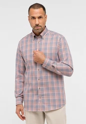 Eterna Businesshemd Rot/Dunkelrot/Hellblau