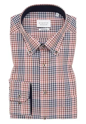 Eterna Businesshemd Rot/Dunkelrot/Hellblau
