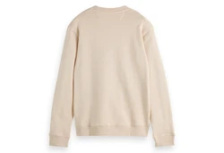 Scotch & Soda Sweatshirt Core Logo Front Chest Beige/Khaki