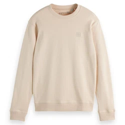 Scotch & Soda Sweatshirt Core Logo Front Chest Beige/Khaki