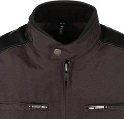 Helstons Motorradjacke Ace Dunkelbraun/Braun/Grau/Khaki