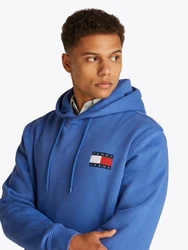 Tommy Jeans Sweatshirt TJM REG ESSENTIAL FLAG HOOD EXT Blau/Hellblau