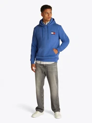 Tommy Jeans Sweatshirt TJM REG ESSENTIAL FLAG HOOD EXT Blau/Hellblau