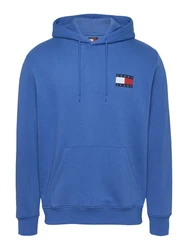 Tommy Jeans Sweatshirt TJM REG ESSENTIAL FLAG HOOD EXT Blau/Hellblau
