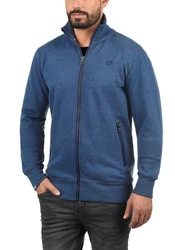 !Solid BennTrack Herren Sweatjacke Cardigan Ohne Kapuze Mit Reißverschluss Stehkragen 
