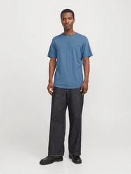 JACK & JONES T-Shirt 'Basher' Blau/Grau/Hellblau