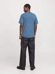 JACK & JONES T-Shirt 'Basher' Blau/Grau/Hellblau