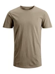 JACK & JONES T-Shirt 'Basher' Khaki/Dunkelgrün JACK & JONES T-Shirt 'Basher' Khaki/Dunkelgrün