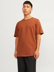 JACK & JONES T-Shirt 'Basher' Orange/Braun/Rot