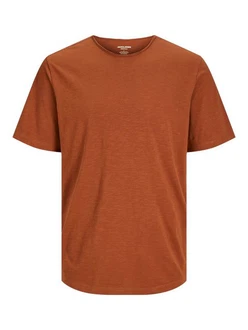JACK & JONES T-Shirt 'Basher' Orange/Braun/Rot