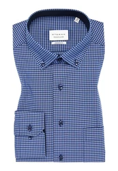 Eterna Hemd Dunkelblau/Hellblau/Blau